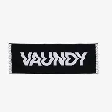 VAUNDY 로고 타월 블랙