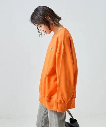 FREAK'S STORE 타운크래프트 레트로 컬러 빅 실루엣 맨투맨