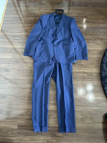 다크 블루 비즈니스 정장 2버튼 자켓