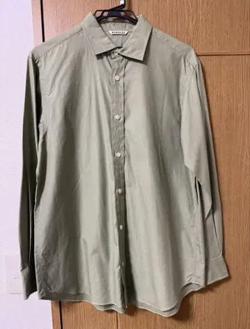 AURALEE WASHED FINX TWILL SHIRT 3