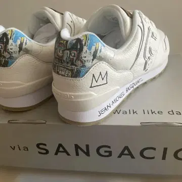 via SANGACIO JEAN-MICHEL BASQUIAT 스니커즈