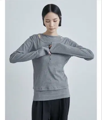 MIESROHE 시어 레이어드 TOPS