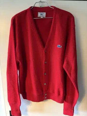 IZOD 라코스테 가디건 빨간색 (파란 악어)