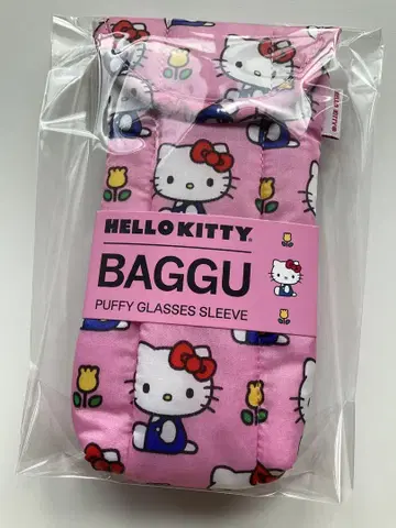 새상품/미사용 BAGGU 안경 케이스 헬로키티 해외 구매품 바구