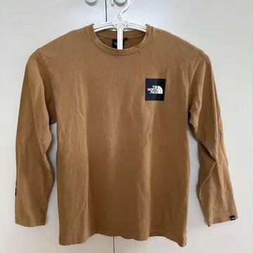 THE NORTH FACE 브라운 긴팔 티셔츠