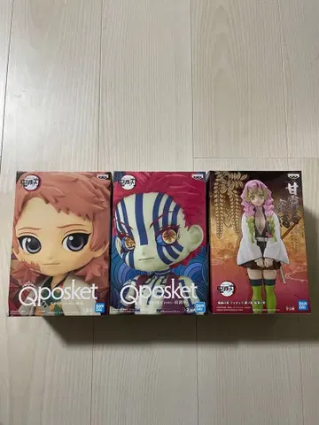 Qposket 큐포스켓 사비토&아카자 칸로지 미츠리 피규어 3체 세트