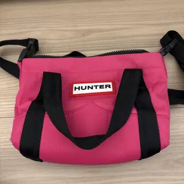 HUNTER 핑크 숄더백