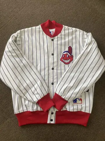 인디언스 70's 바시티 자켓 스타디움 점퍼 빈티지 L