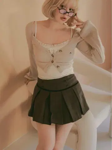 ANDMARY Miu 플리츠 스커트