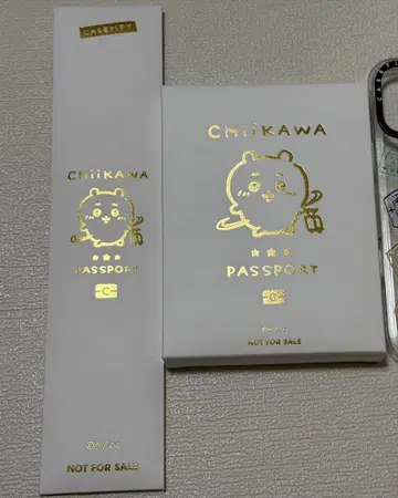 치이카와 (먼작귀) CASETiFY 여권 케이스, 수하물 택