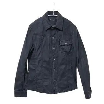 N-370 토네이도 마트 블랙 데님 셔츠 L 셔츠 자켓