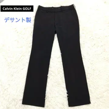 캘빈클라인 골프 슬림핏 나일론 팬츠 블랙 속기모 W85