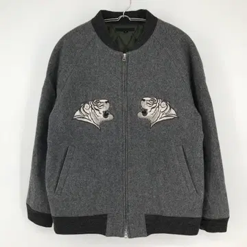 디스커버드 블루종 2 그레이 자수 호랑이