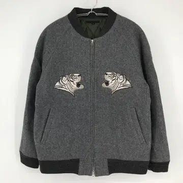 디스커버드 블루종 2 그레이 자수 호랑이