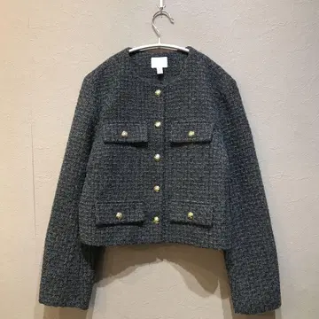 h&m 에이치앤엠 트위드 자켓 그레이 사이즈 S