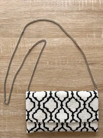 [ NINA BAGS ] 비즈 클러치백 모로칸 패턴