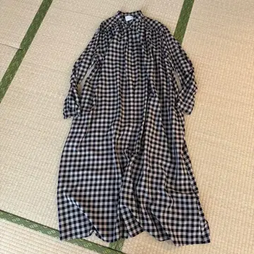 유나이티드 애로우즈 밴드 카라 롱 원피스