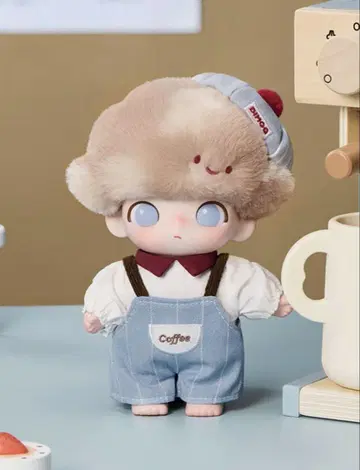 DIMOO Crush on Coffee 봉제 인형 키체인
