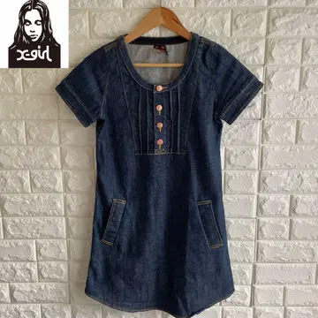 새상품급 X-girl 데님 원피스 1