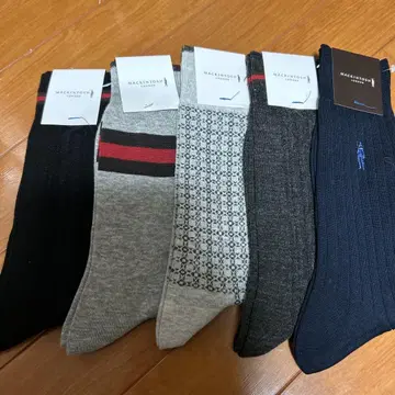 매킨토시 남성용 삭스 5족 세트 25-27cm 약 7500엔 전후