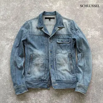 [ SCHLUSSEL ] 슈리셀 1st 모델 데님 자켓 후크 버튼