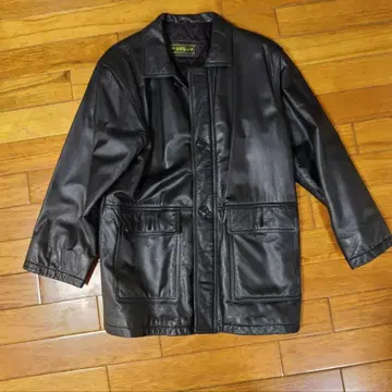 RECUERDO CLUB 가죽 자켓 빈티지 블랙 L 사이즈