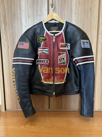 vanson 가죽 자켓 패치 포함