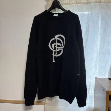 POP TRADING COMPANY 니트 스웨터 블랙