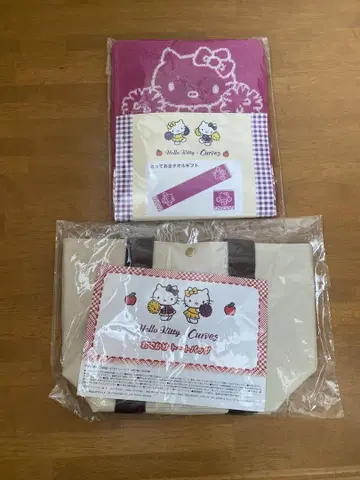 헬로키티 토트백과 타월 세트