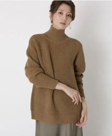 DRESSTERIOR 바토너 로게이지 터틀넥 니트