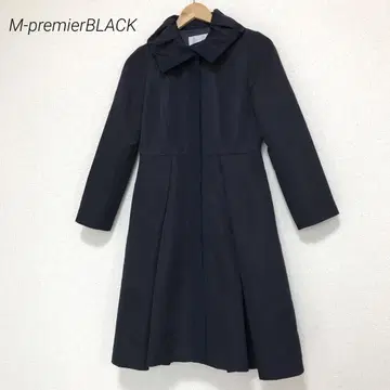 새상품급 M-premierBLACK 플레어 코트 라이트 코트 사이즈 32
