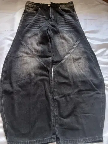 와이드 데님 우먼