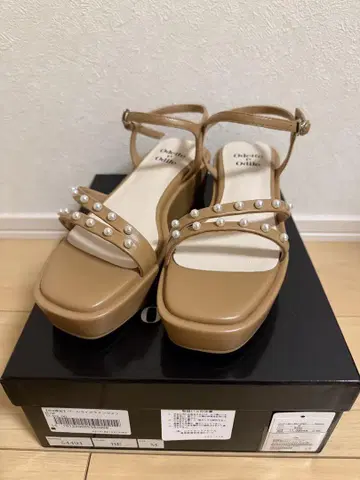 [ Odette e Odile ] 베이지 웨지 샌들
