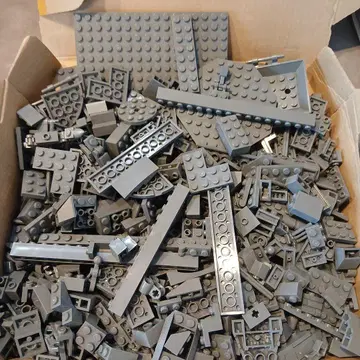 40 LEGO 그레이 블록 세트