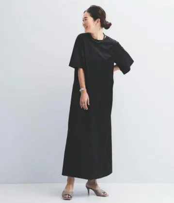 완판 BEAMS 글로스 T 드레스 M 원피스 메구로 코시코