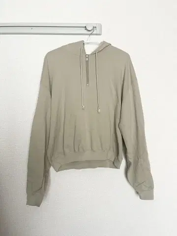 오라리 auralee 베이지 후드티 지퍼 맨투맨