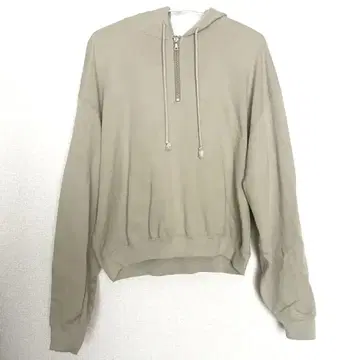 오라리 auralee 베이지 후드티 지퍼 맨투맨