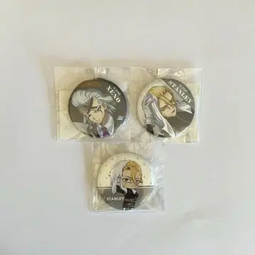 Dr.STONE 닥스토 DMM 스크래치 캔뱃지 제노 & 스탠리