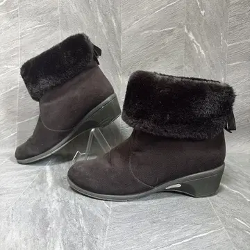 새상품급 와코루 Tear 어그 부츠 숏부츠 블랙 24cm