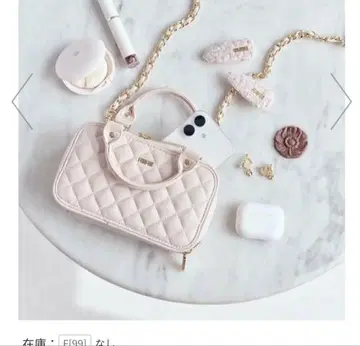 FURFUR 퀼팅 폰 홀더 핑크