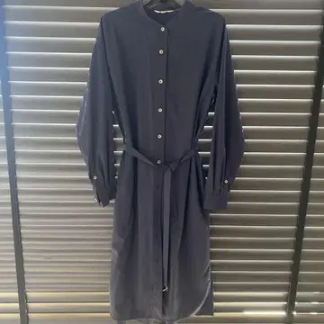 PLST 네이비 셔츠 원피스 S