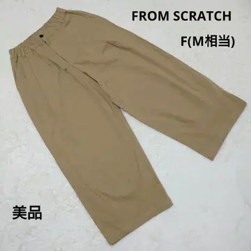 새상품급 FROM SCRATCH 베이지 와이드 팬츠 남성용 F(M 상당)
