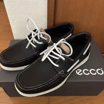 ecco 블랙 데크 슈즈