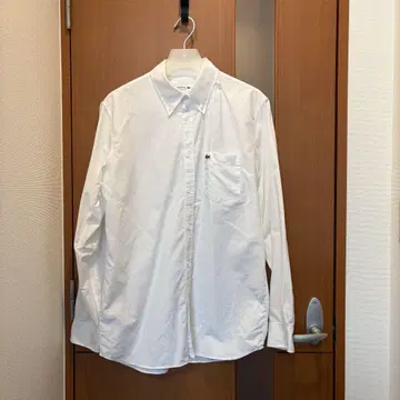 LACOSTE 화이트 긴팔 셔츠 M