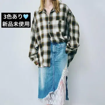 B2918 빈티지 옴브레 셔츠