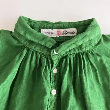 Brocante (도밍고) 린넨 캔버스 그랑 셔츠 그린
