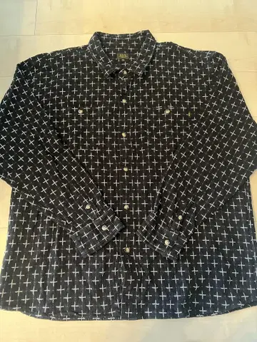 RATS KANOKO CROSS SHIRT BLACK XXL 사이즈