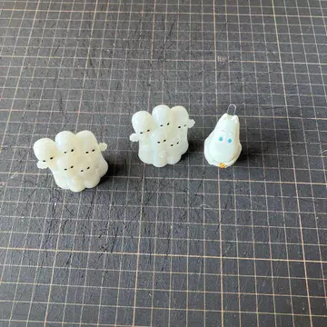 무민 미니 피규어 3개 세트 미니 램프