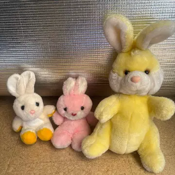 빈티지 해외 토끼 봉제 인형 3개 세트
