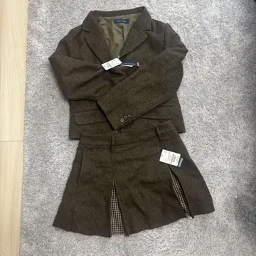 NAUTICA 헤링본 자켓 미니스커트 셋업